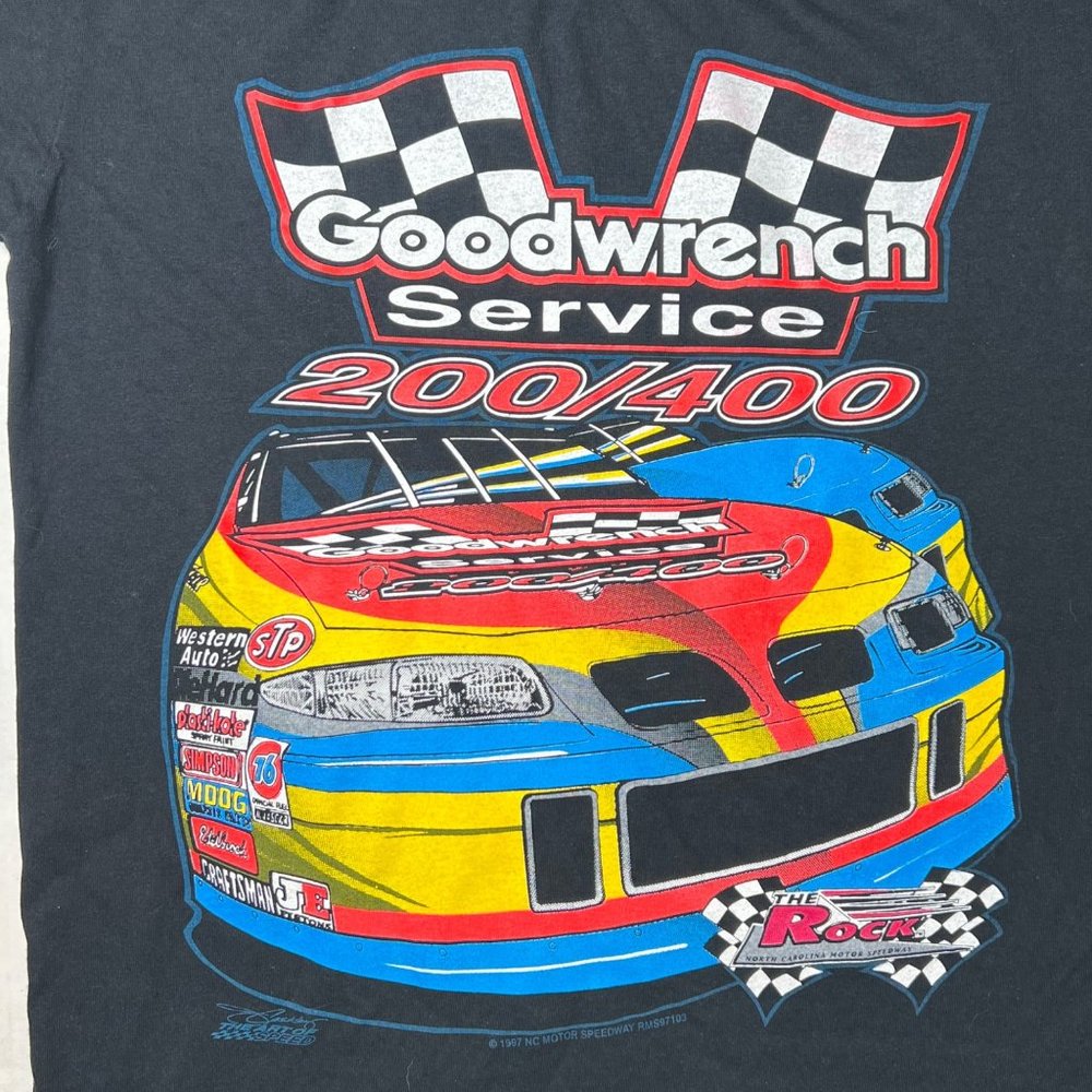 NASCAR 1997 NC The Rock  Motor Speedway Goodwrench Service T Shirt Size M